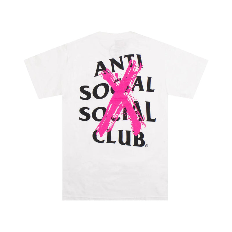 Anti Social Club Cancelled T-Shirt Pink White