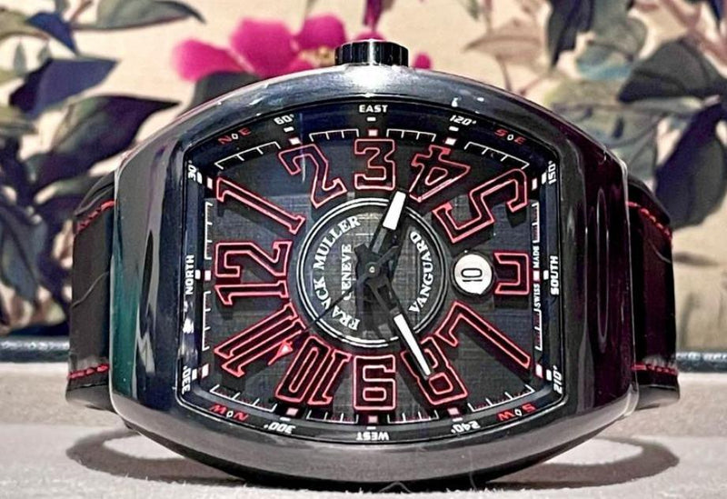 Franck Muller Vanguard Black Red V45