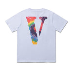 Vlone 21SS Vlone Tie Dye Rainbow Friends Tee - WHITE