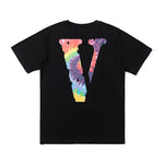 Vlone 21SS Vlone Tie Dye Rainbow Friends Tee - BLACK