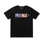 Vlone 21SS Vlone Tie Dye Rainbow Friends Tee - BLACK