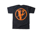 Vlone Friends Orange V Fragment Tee Black