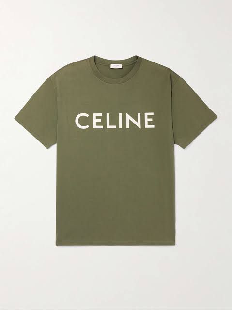 Celine SS23 Logo Tee - Green