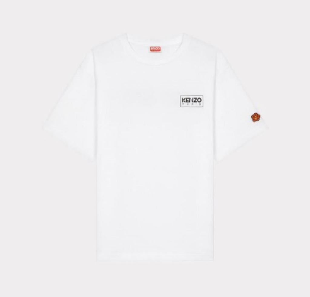 Kenzo Paris Small Square Logo Tee - White