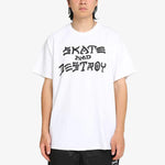 Thrasher Skate and Destroy Short Sleeve Tee White