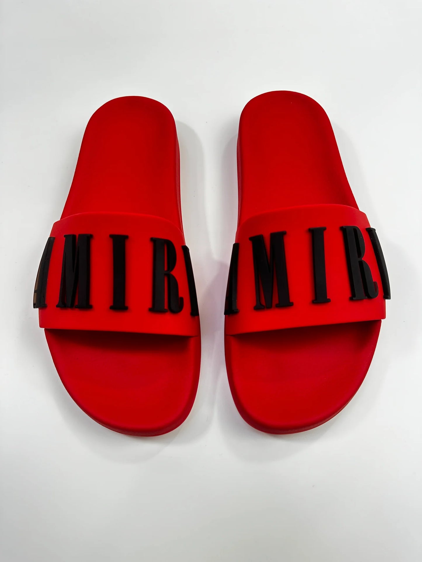 AMIRI LOGO SLIDES RED/BLACK