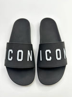 DSQUARED2 ICON SLIDES BLACK