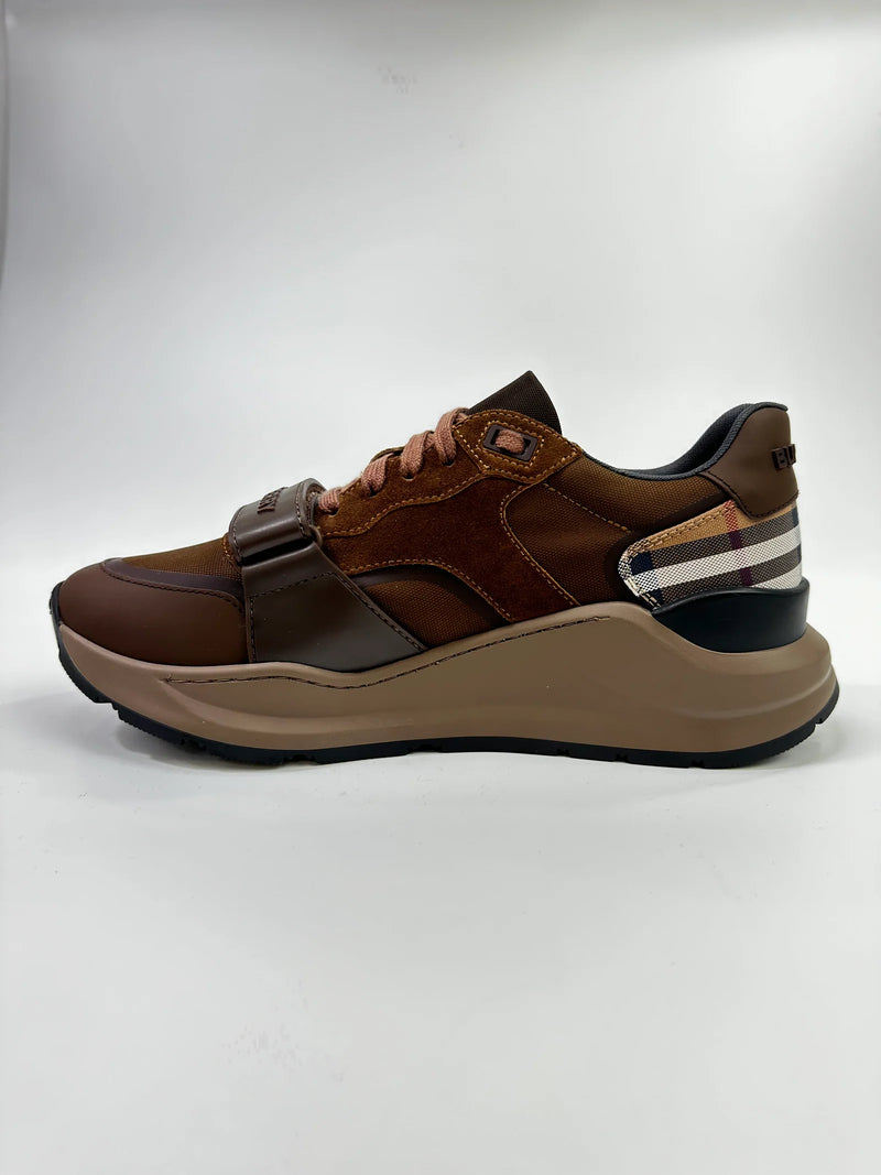 BURBERRY RAMSAY SNEAKERS BROWN