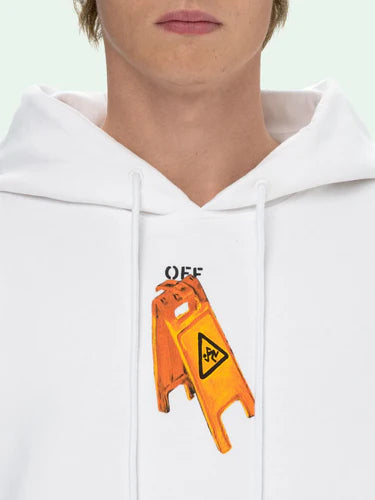 OFF-WHITE WHITE PASCAL SKELETON ARROWS HOODIE