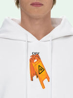 OFF-WHITE WHITE PASCAL SKELETON ARROWS HOODIE