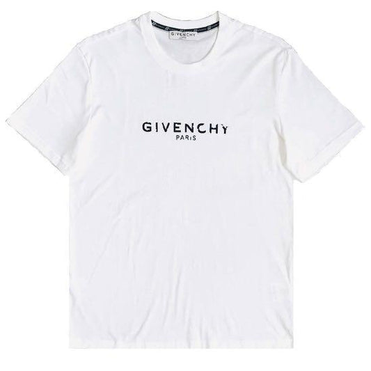 Givenchy Paris Distressed Slim Fit Tee