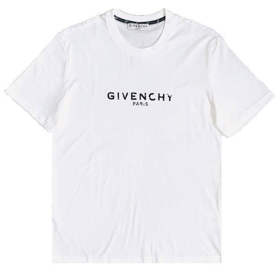 Givenchy Paris Distressed Slim Fit Tee