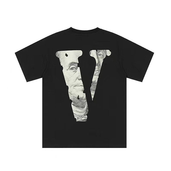 VLONE ONE DOLLAR BLACK TEE MENS