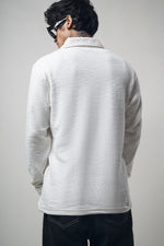 Long Sleeve Polo "WHITE"