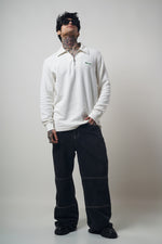 Long Sleeve Polo "WHITE"