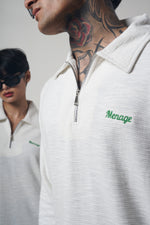 Long Sleeve Polo "WHITE"