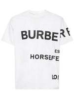 Burberry White Horseferry Tee