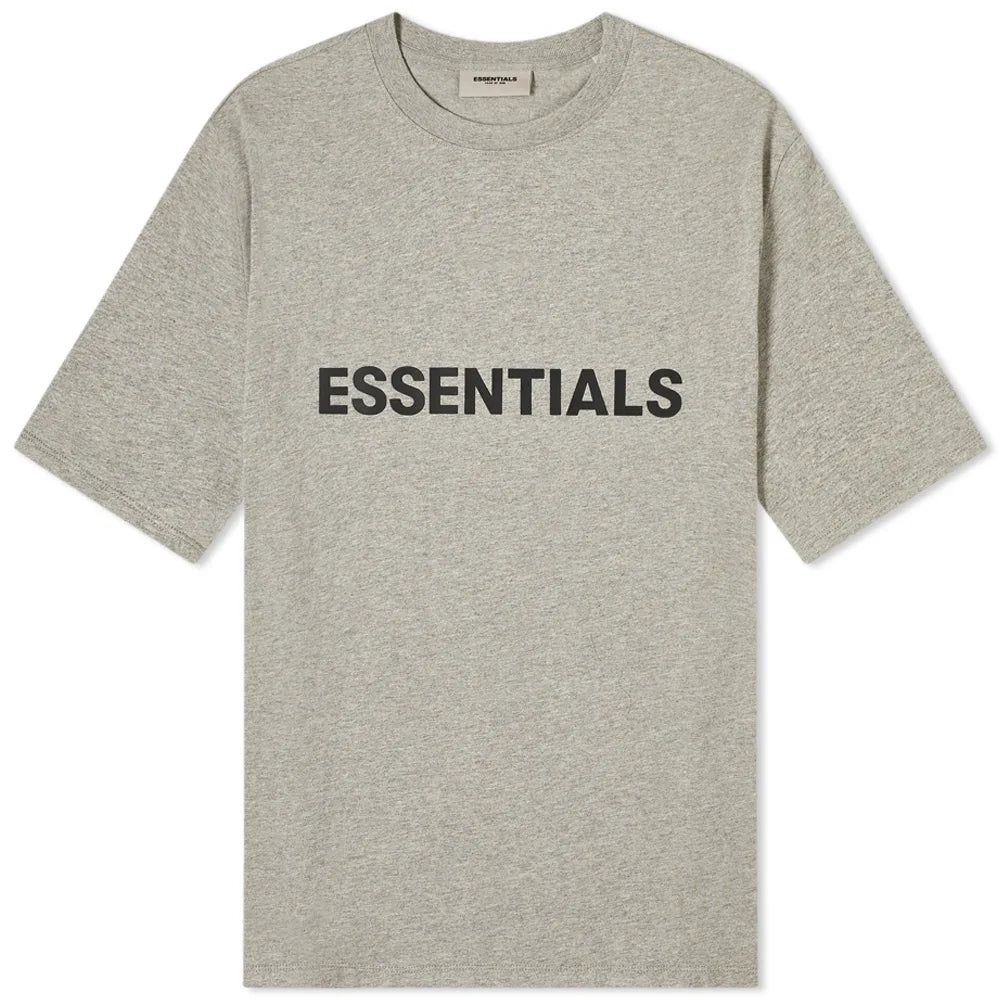 Essentials Front Logo Tee SS20 Heather Oat