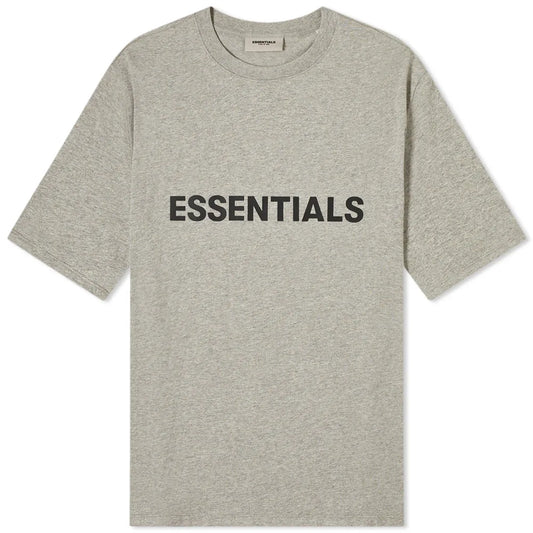 Essentials Front Logo Tee SS20 Heather Oat