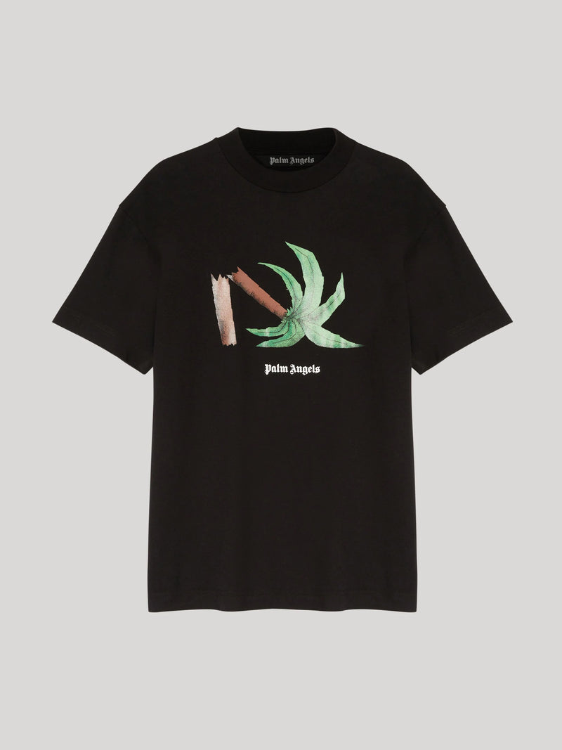 Palm Angels SS22 Broken Palm Tee - Black