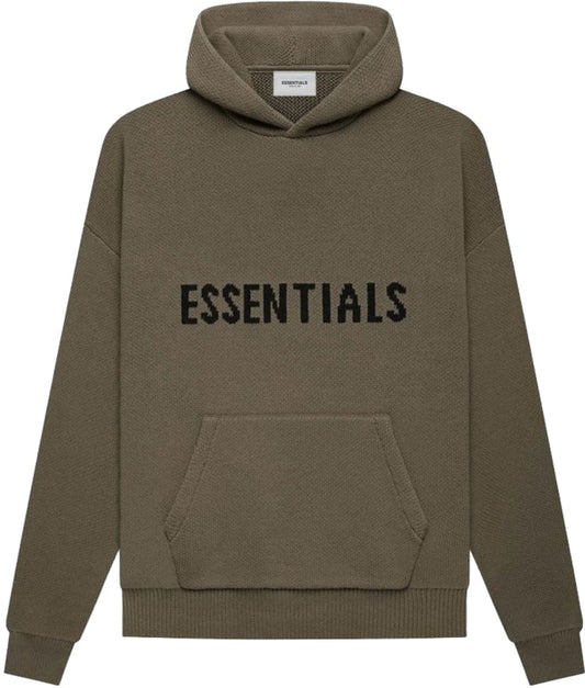 Essentials Knit Pullover Hoodie Harvest