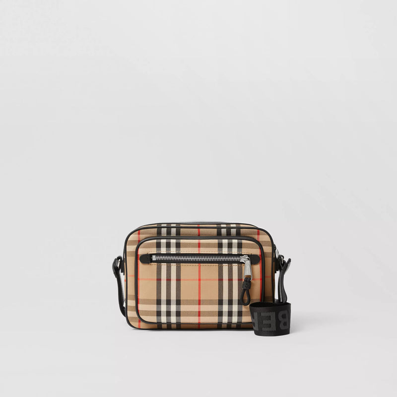 Burberry Vintage Check and Leather Crossbody Bag