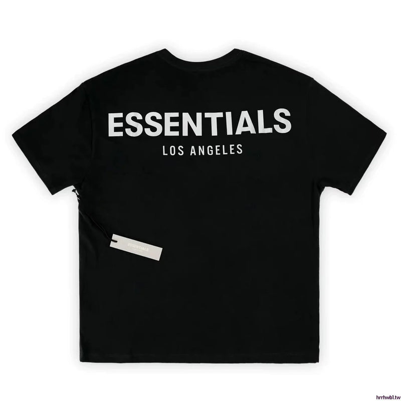 Essentials Reflective Los Angeles Tee Black