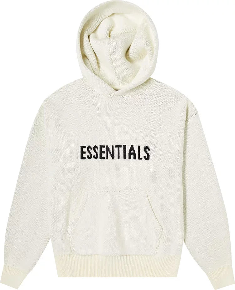 Essentials Knit Pullover Hoodie Buttercream