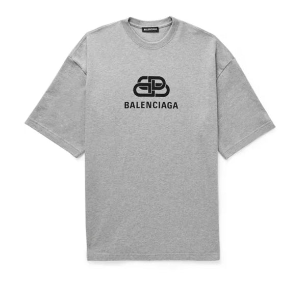 Balenciaga Grey Interlock Tee