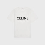 Celine SS23 Logo Tee - Chalk White