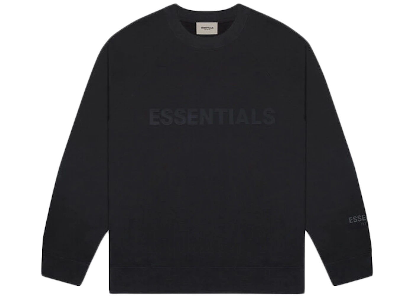 Essentials Silicon Applique Crewneck Black