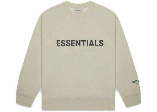 Essentials Silicon Applique Crewneck Moss