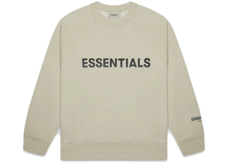 Essentials Silicon Applique Crewneck Moss