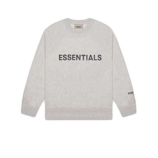 Essentials Silicon Applique Crewneck Dark Heather Oat