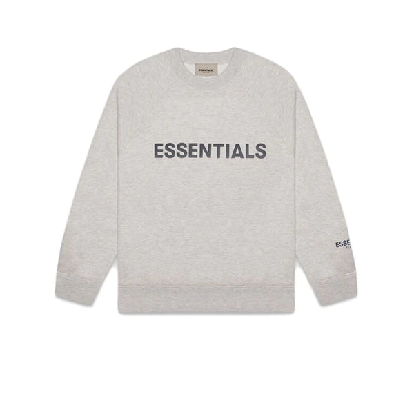 Essentials Silicon Applique Crewneck Dark Heather Oat