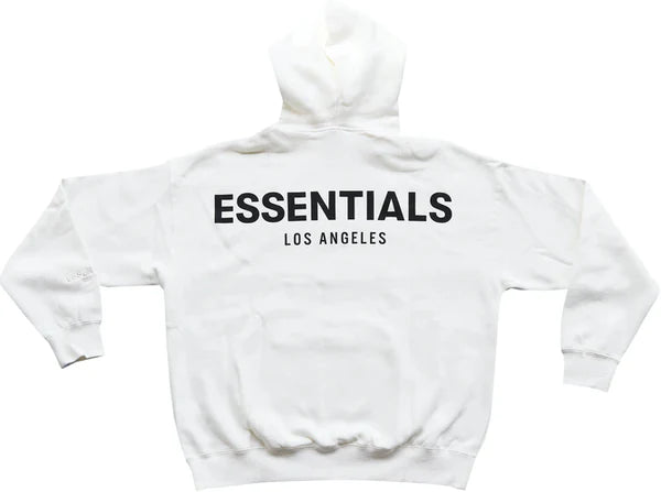 Essentials Los Angeles Reflective Hoodie White