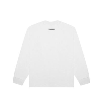 Essentials Reflective Long Sleeve Boxy T-shirt White