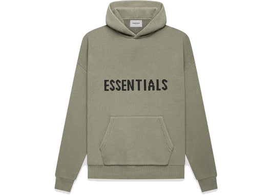 Essentials Knit Pullover Hoodie Pistachio