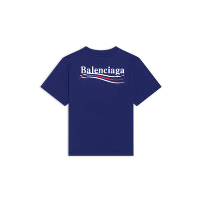 Balenciaga Printed Campaign Tee - Blue