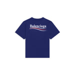 Balenciaga Printed Campaign Tee - Blue