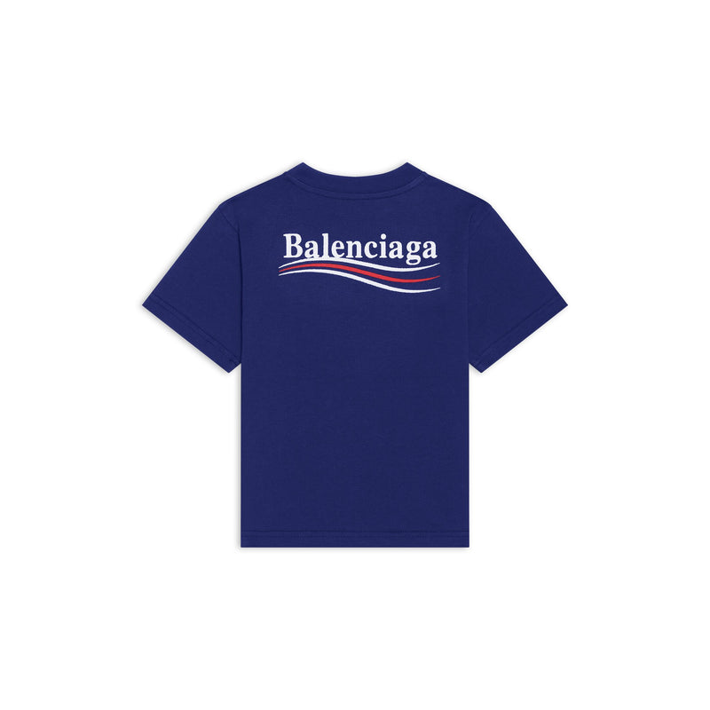 Balenciaga Printed Campaign Tee - Blue