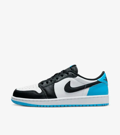 Air Jordan 1 Low Black and Dark Powder Blue