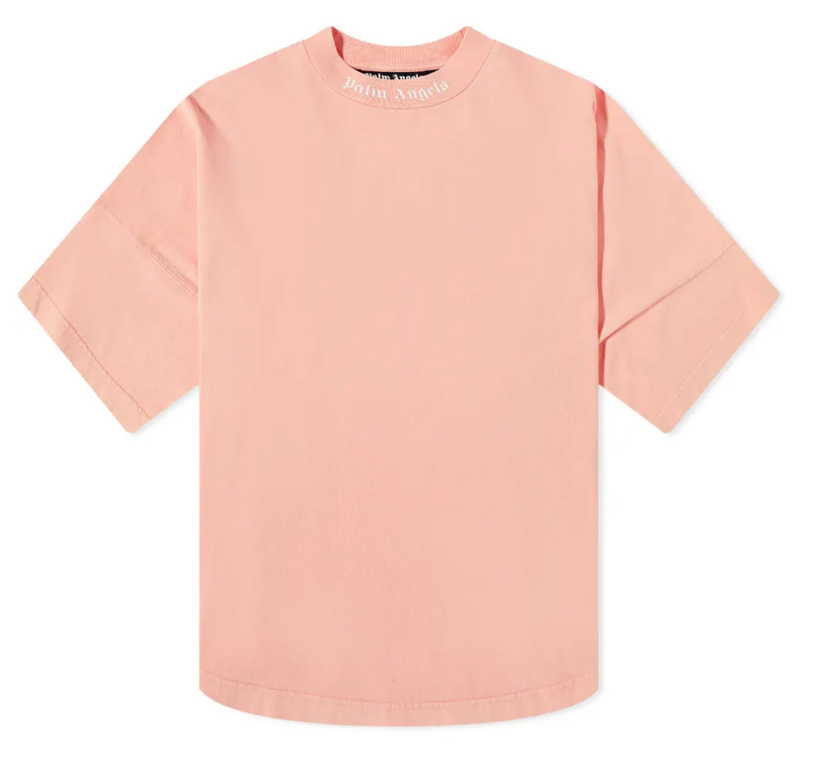 Palm Angels SS22 Mock Neck Tee - Salmon Pink