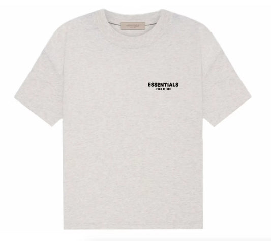 Essentials Reflective Chest Logo Tee Oatmeal