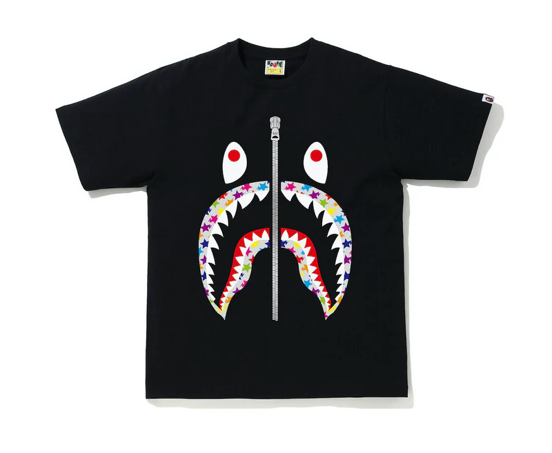 BAPE STA PATTERN SHARK TEE