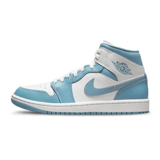 Air Jordan 1 Mid 'UNC White'