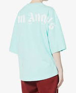 Palm Angels SS22 Mock Neck Tee - Fluo Green