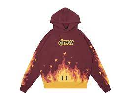 Drew Fire Hoodie Burgundy