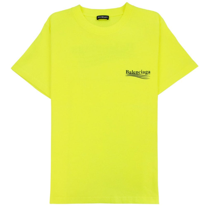 Balenciaga Printed Campaign Tee - Neon