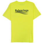 Balenciaga Printed Campaign Tee - Neon